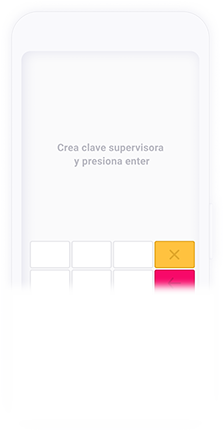 Crea clave supervisora y presiona ENTER